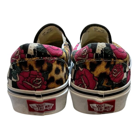 Vans Leopard/Floral Print Slip-on Unisex Skateboarding Sneakers Size M5/W6.5 - Picture 7 of 13